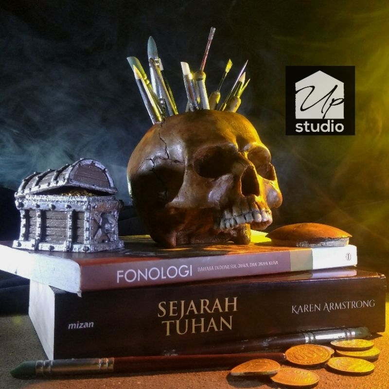 Jual Skull Dekorasi Horror, Vase Bunga Tempat Pensil | Shopee Indonesia