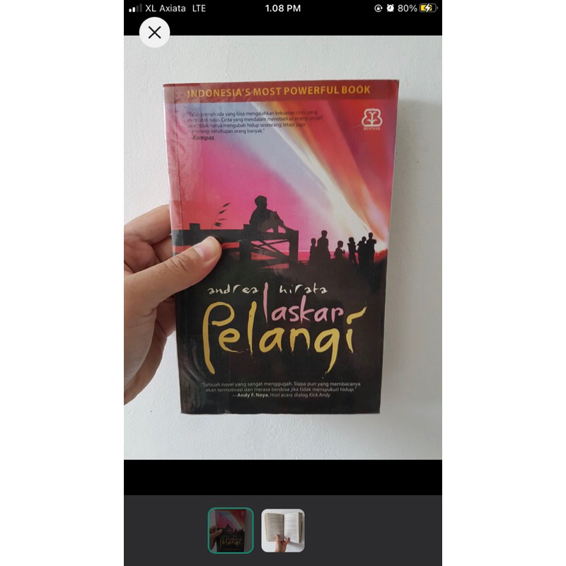 Jual Original Fiksi Laskar Pelangi Tetralogi Laskar Pelangi 1