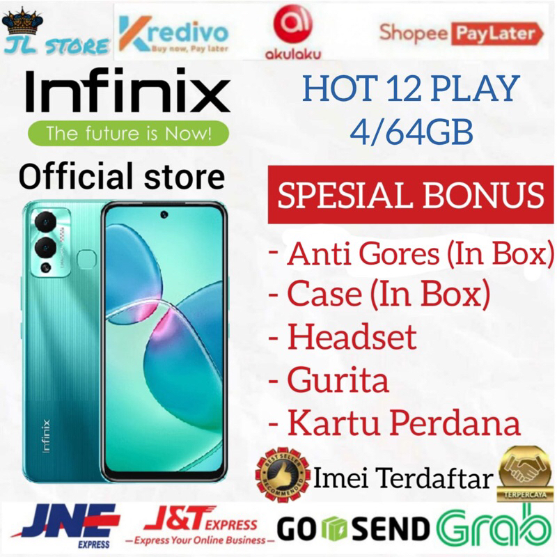 Jual Infinix Hot 12 Play Ram 4128gb 464gb Garansi Resmi Shopee Indonesia