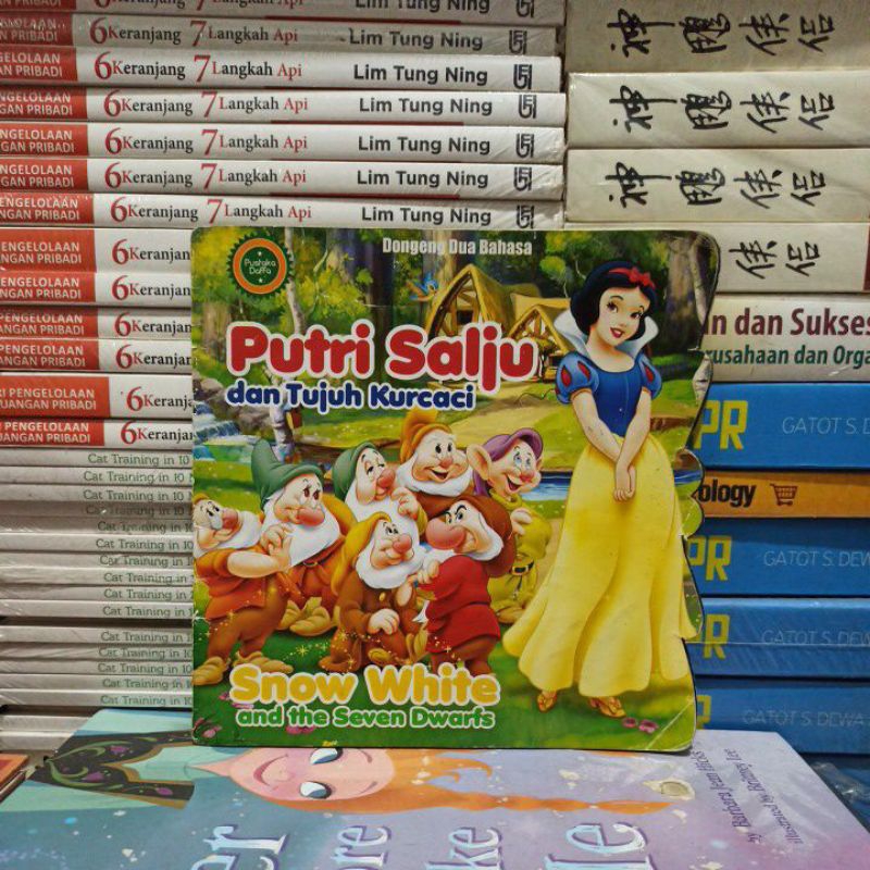 Jual Buku Original Dongeng Dua Bahasa Putri Salju Dan Tujuh Kurcaci