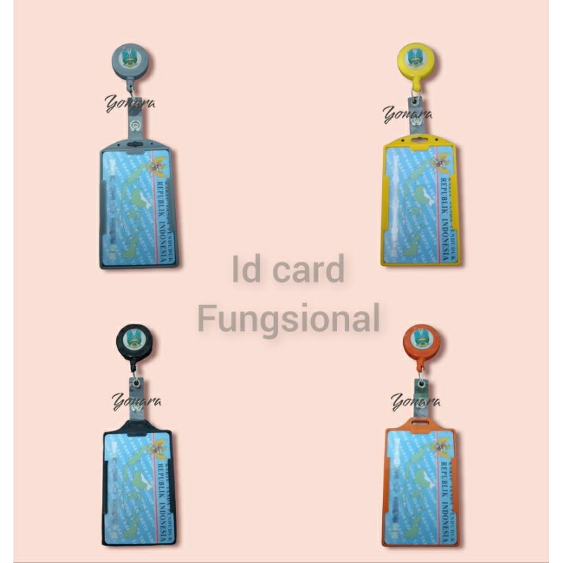 Jual Id Card Fungsional PNS ASN Jatim 1 Set Logo Jerbasuki Lapis Resin ...