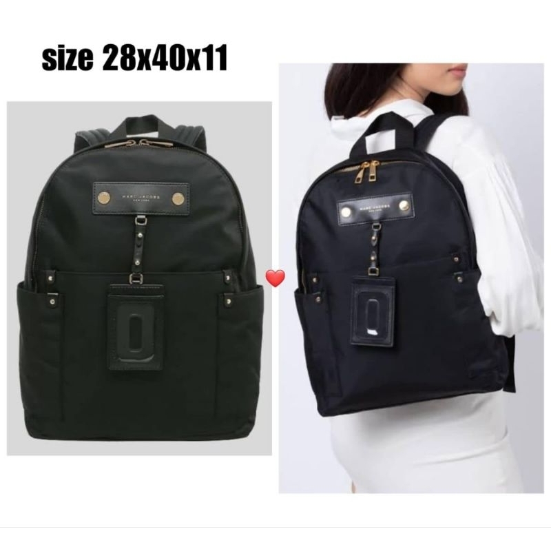 Jual Tas wanita MJ Marc Jacobs backpack black tas backpack wanita Shopee Indonesia