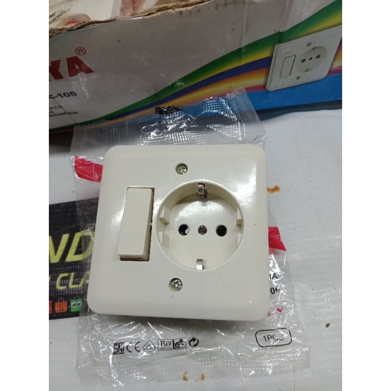 Jual Saklar Lampu Dinding Tembok Engkel Stop Kontak IN BOW TANAM TIPE ...