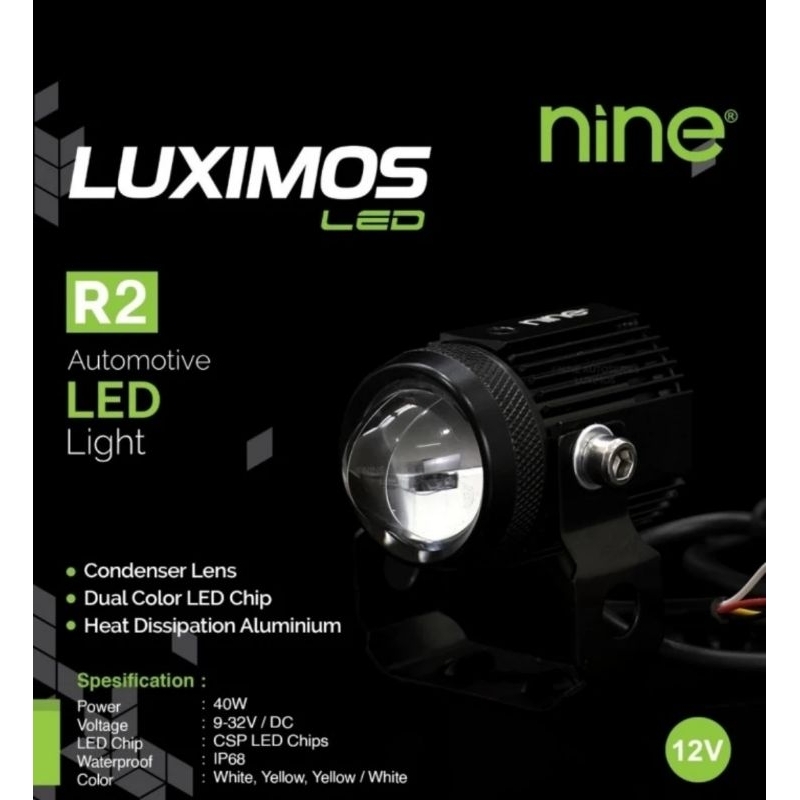 Jual Lampu D2 laser NINE LUXIMOS R2 Shooting Light Putih Kuning ...