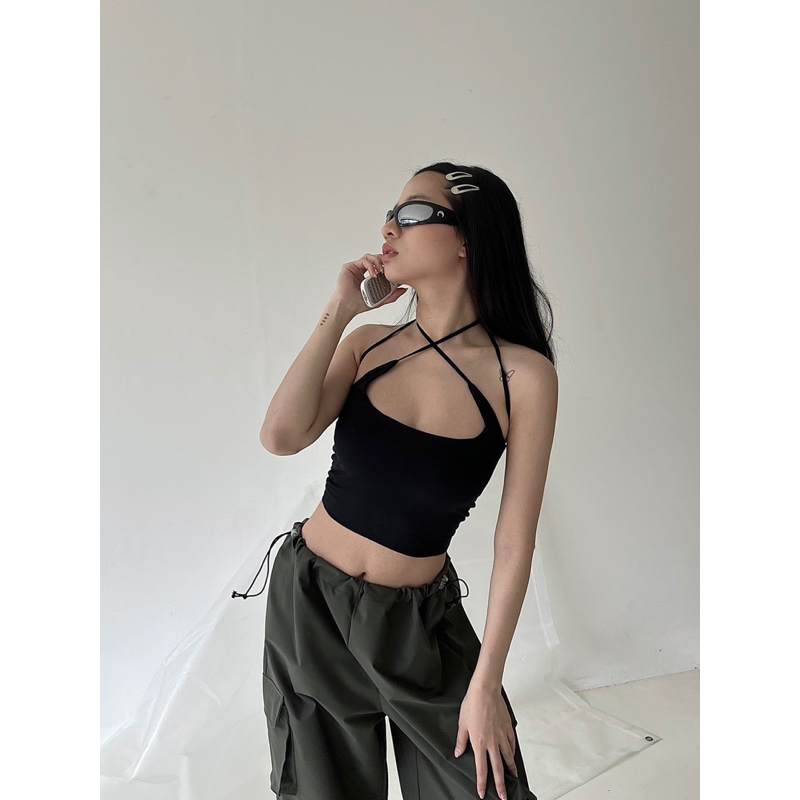 Jual Harper Tank / Tanktop wanita / Halter neck top | Shopee Indonesia