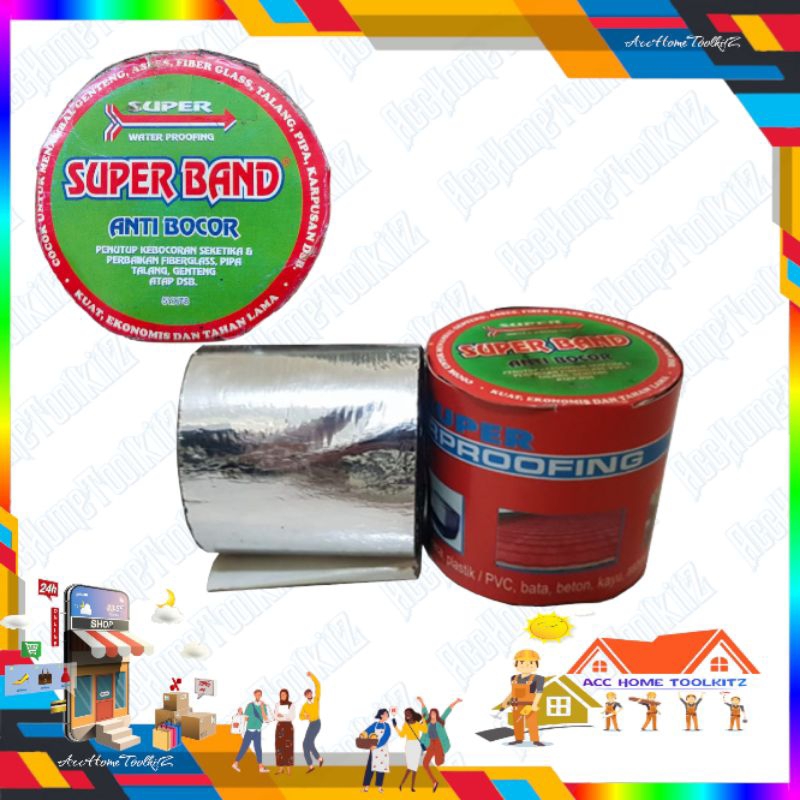 Jual LEM TALANG SUPER BAND 1ROLL KECIL 5CM X 1METER REPACKING LAKBAN ...