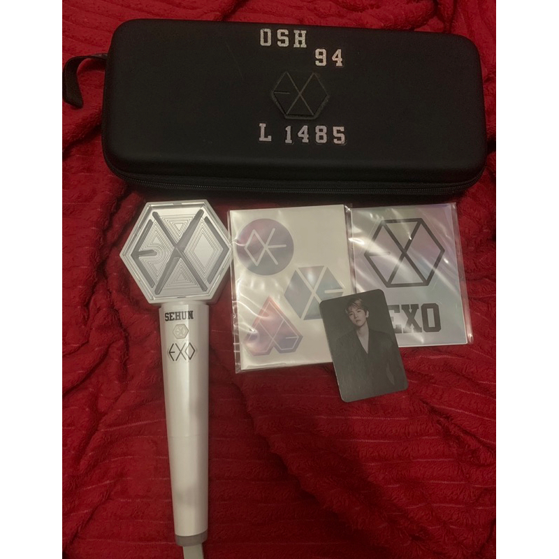 Jual OFFICIAL LIGHTSTICK EXO + POUCH LIGHTSTICK EXO SET | Shopee Indonesia