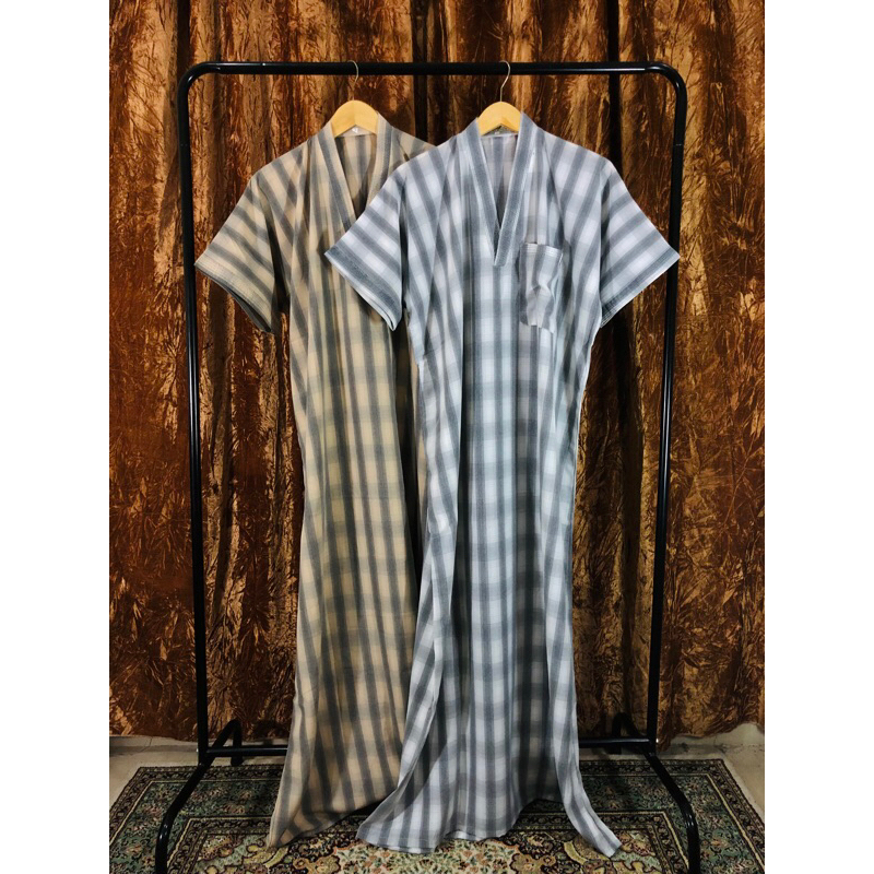 Jual KTK - Baju Muslim Jubah Gamis Tidur Sultan Pria Motif Tangan