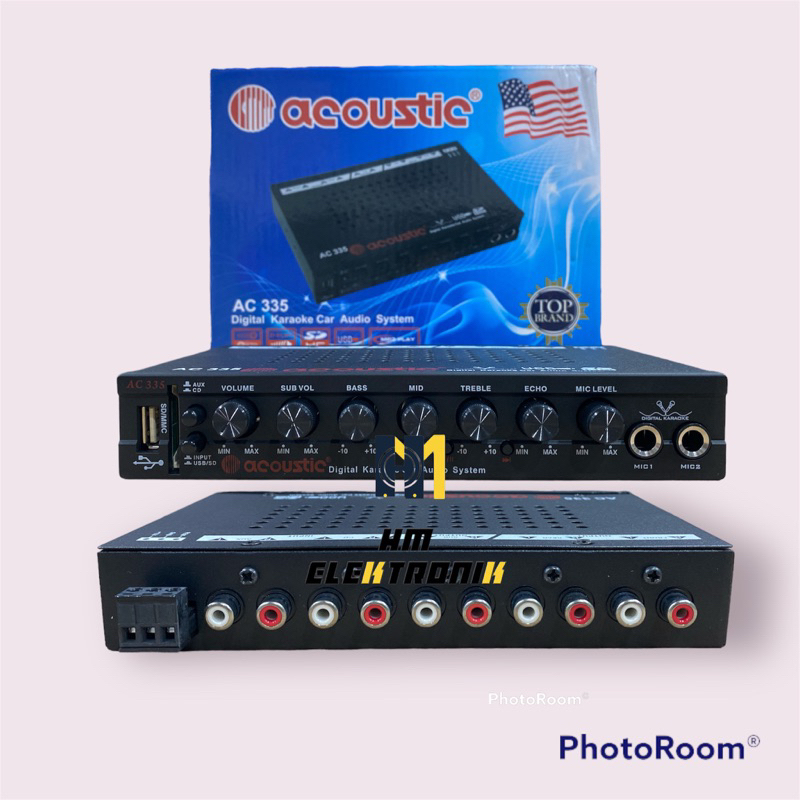 Jual Pre am ACOUSTIC AC335 parametric Digital Karaoke Car Audio System