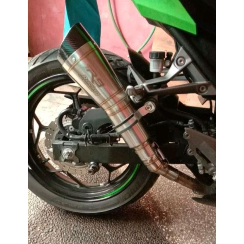 Jual Knalpot racing H2 Slip On Ninja 250 R/Fi RR mono R25/MT25/CBR ...