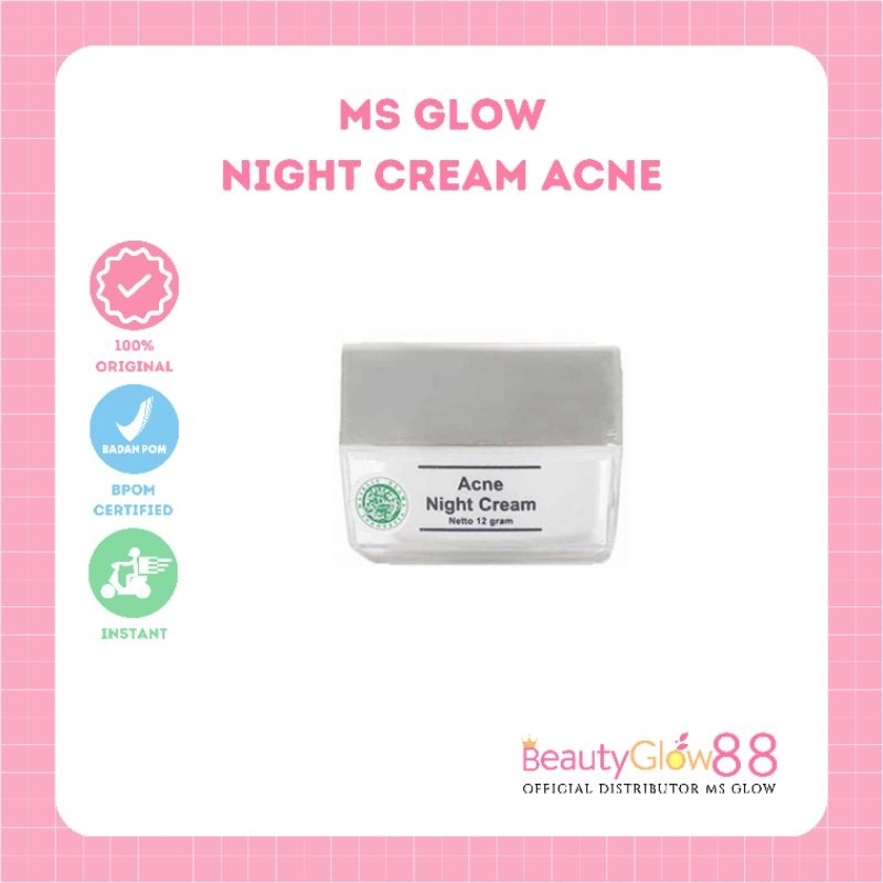 Jual MS GLOW ACNE NIGHT CREAM Shopee Indonesia