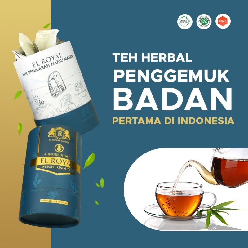 Jual EL ROYAL WEIGHT GAIN TEA TEH PENGGEMUK BADAN Shopee Indonesia