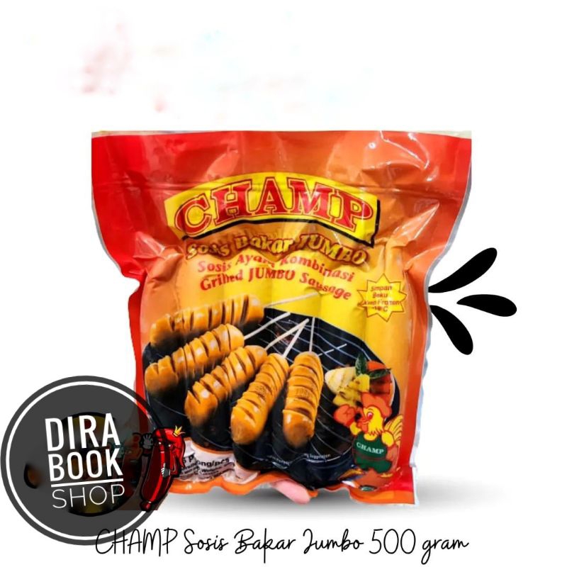 Jual Sosis Bakar Jumbo CHAMP 500g | Shopee Indonesia