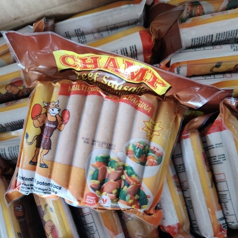 Jual champ beef sausage 375gr /sosis sapi | Shopee Indonesia