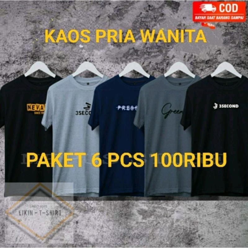 Jual Paket Hemat Rb Isi Kaos Promo Kaos Random Murah Shopee Indonesia