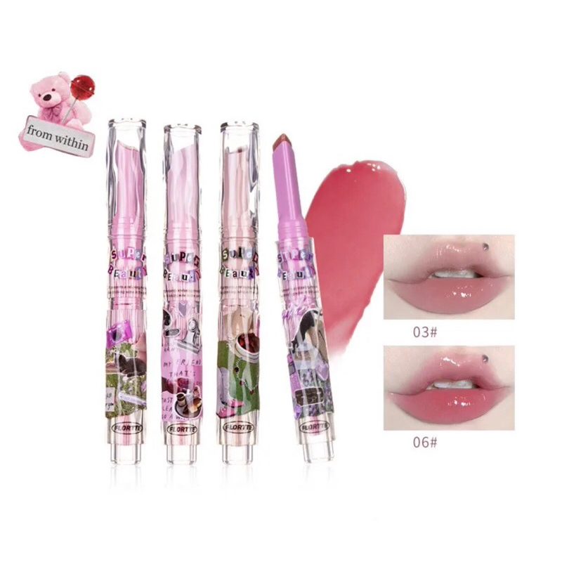 Flortte Butterfly Series Lip Tint – Teinte #03 – 2.6g – 2 Couleurs – Neuf
