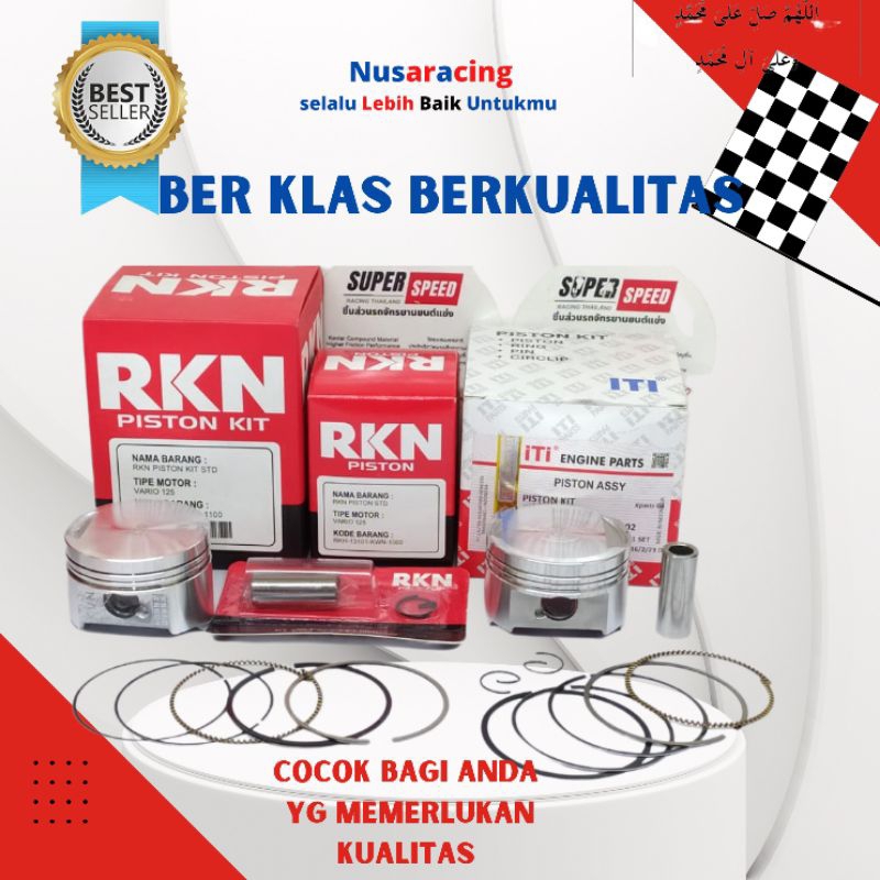 Jual PISTON KIT VARIO 125 VARIO TECNO RKN TAHAN PANAS AWET KOMPRESI