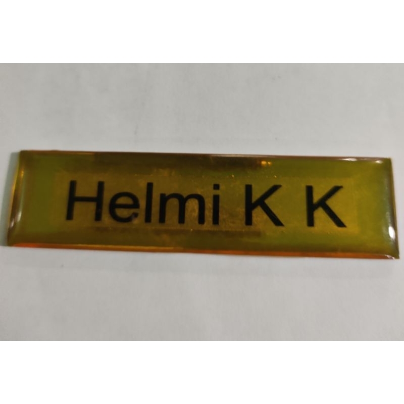 Jual NAMA TAG NAMA DADA KUSTOM DISAIN KUNING EMAS | Shopee Indonesia