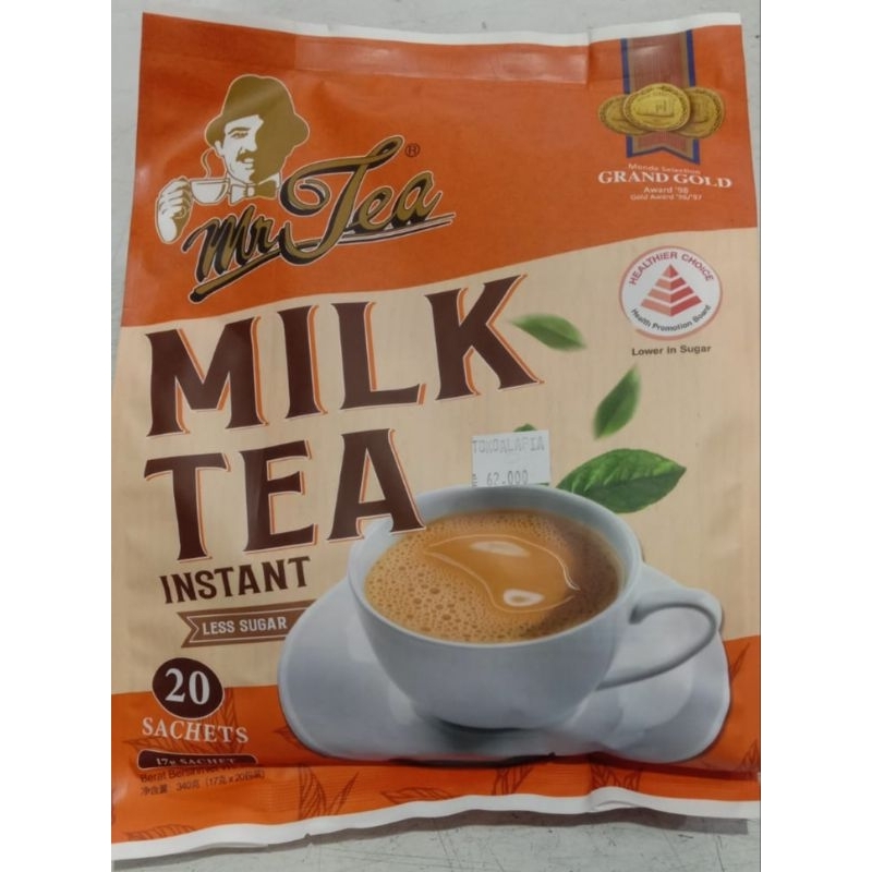 Jual Milk Tea Instant Less Sugar Mr Cafe 20 Sachets | Shopee Indonesia