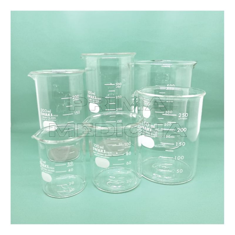Jual Gelas Kimia IWAKI / Beaker Glass Shopee Indonesia