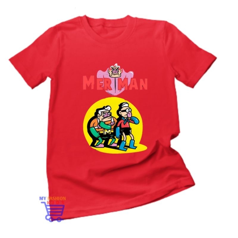 Jual Kaos Anak Custom Gambar Spongebob Mer Man Baju Kartun Anak Terbaru ...