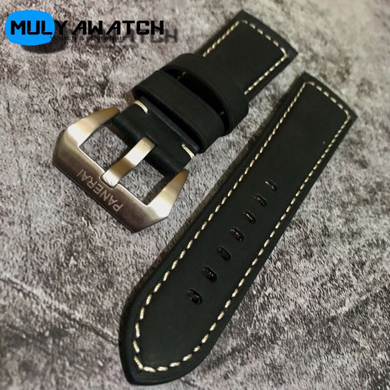 STRAP TALI JAM TANGAN KULIT PANERAI LUMINOR ORIGINAL 22 24 26 HITAM COKELAT