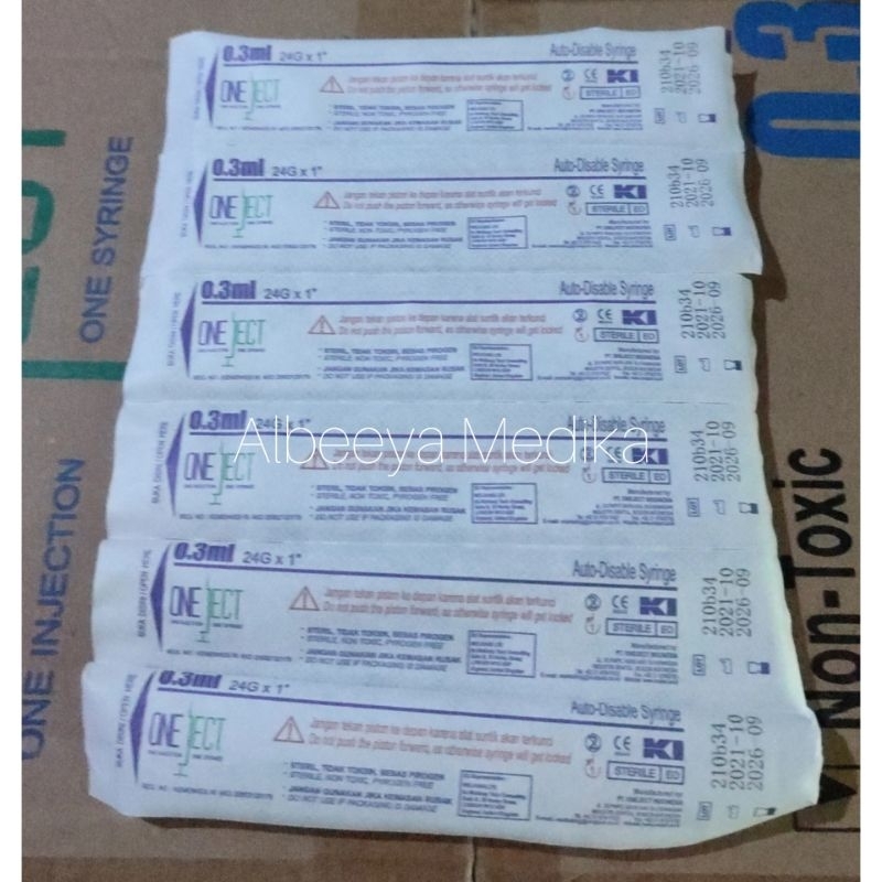 Jual Syringe 0,5 ml dan 0,3 ml ONEJECT | Shopee Indonesia