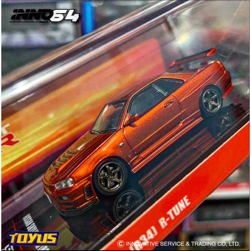 Jual Inno Inno Nissan Skyline Gtr R Rtune Orange Metallic Shopee Indonesia