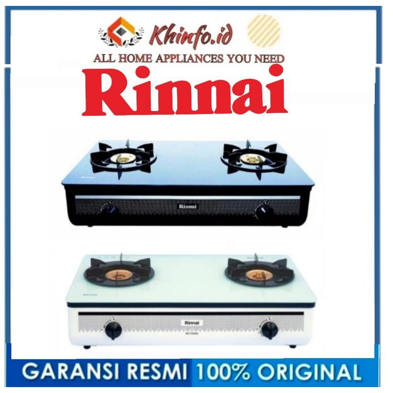 Jual Rinnai Kompor Gas 2 Tungku Schott GLASS RI - 712 GA(B)/712GA(W)RI ...