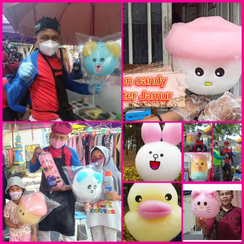 Jual Stiker Cotton Candy Caracter 9 varian dalam 1 lembar isi 29 sett ...