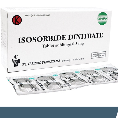 Jual Isosorbide Dinitrate 5mg 1 Strip 10 Tablet Generik | Shopee Indonesia