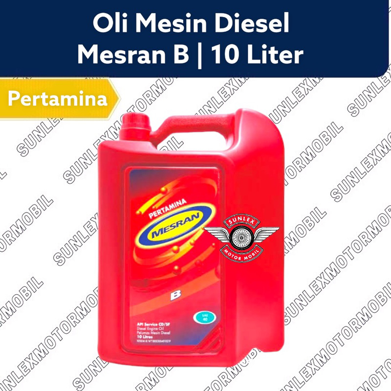 Jual OLI MESIN DIESEL PERTAMINA MESRAN B 10L SAE 40 MESRANB 10LITER ...