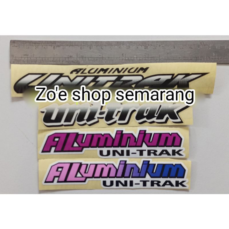 Jual sticker aluminium unitrack bhn transparan dan vynil glossy (harga ...