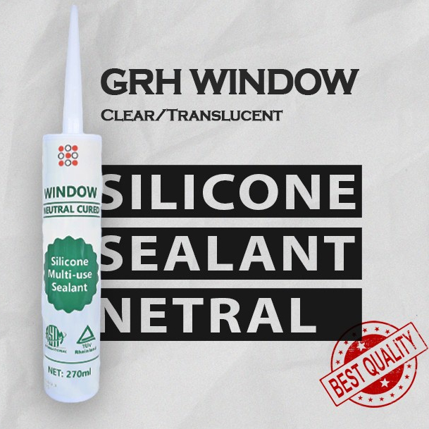 Jual Lem Sealant Kaca Bening Silicone Sealant Clear Grh Window Netral