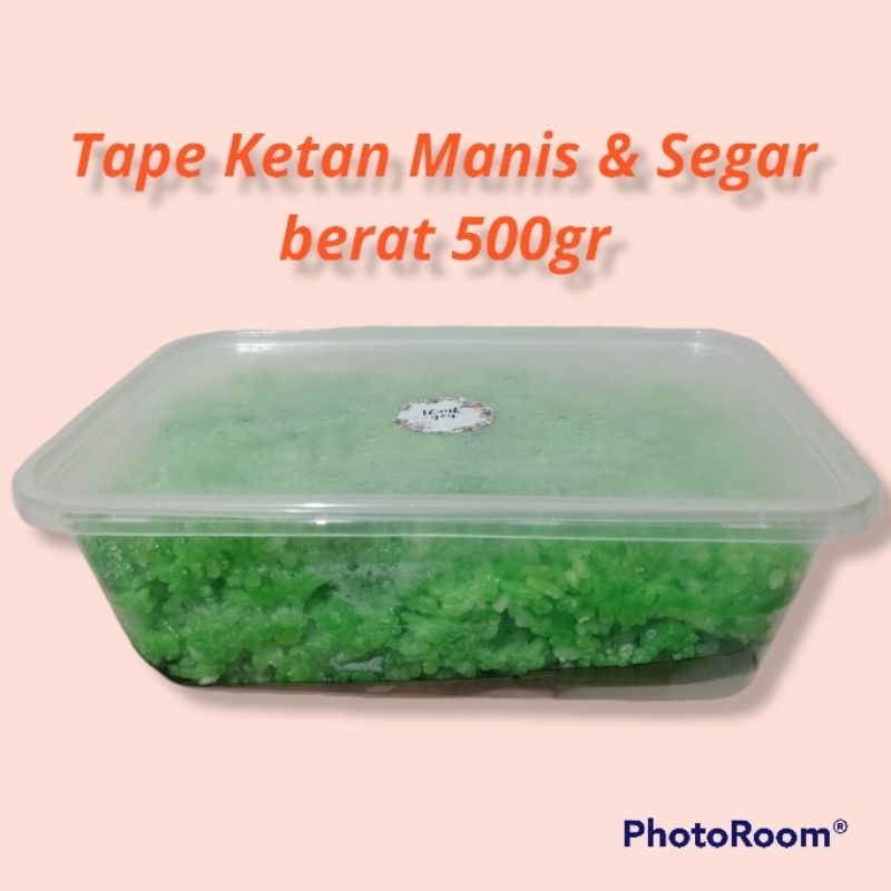 Jual 500 gr Tape Ketan Hijau Manis Segar Jajan Tradisional Enak Murah