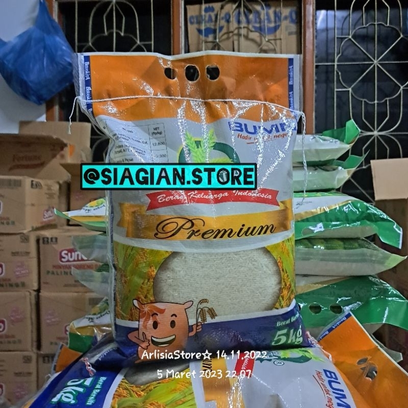 Jual BERAS PREMIUM ~ 5 KG | Shopee Indonesia