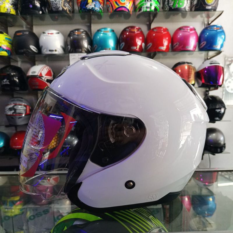 Jual Helm Kyt Kyoto R Solid Putih White Kyt Kyoto Shopee Indonesia