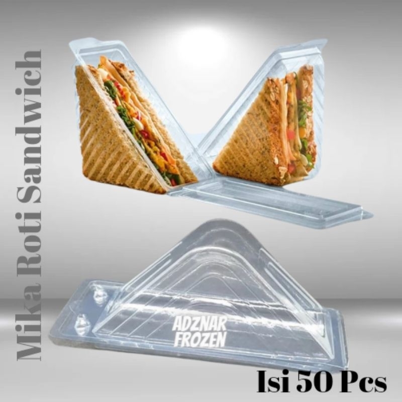 Jual Mika Sandwich / Mika segitiga / Mika Roti tawar isi 50pcs | Shopee ...