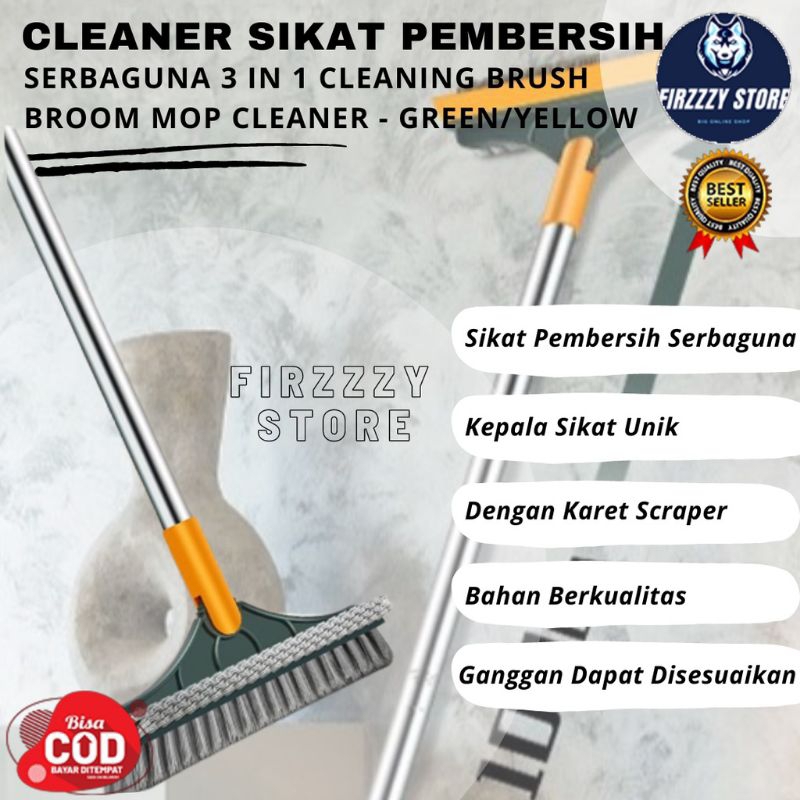 Jual Sikat Lantai Wiper Pembersih Lantai Dinding Kamar Mandi Gagang