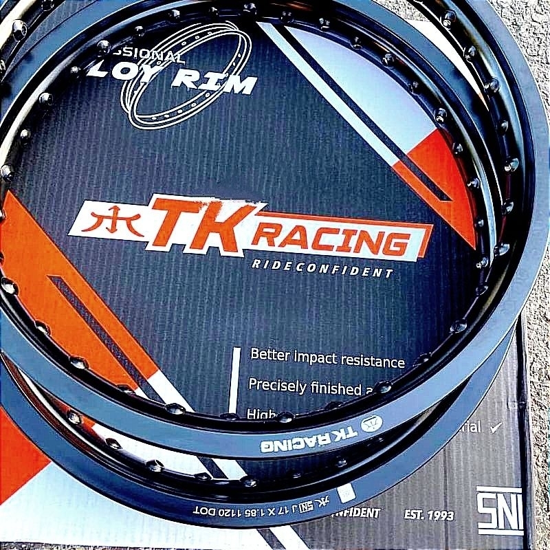 Jual Velg TK Japan racing black hitam R17 ring 17 takasago excel ...