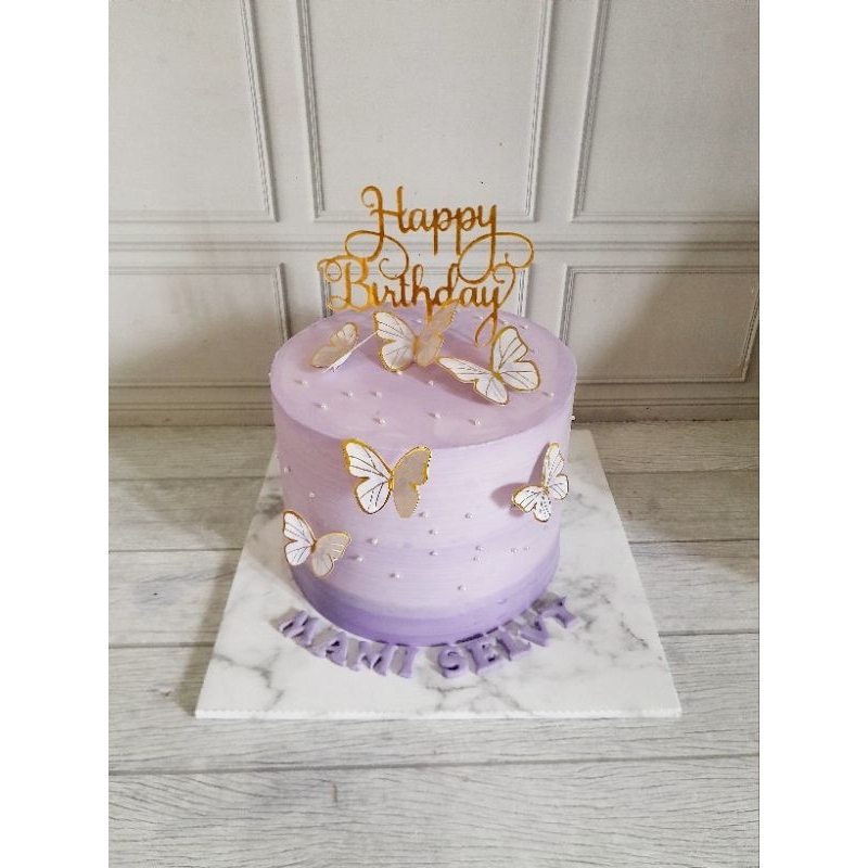 Jual Cake Ultah Custom ( 22cm Butter Cream) | Shopee Indonesia