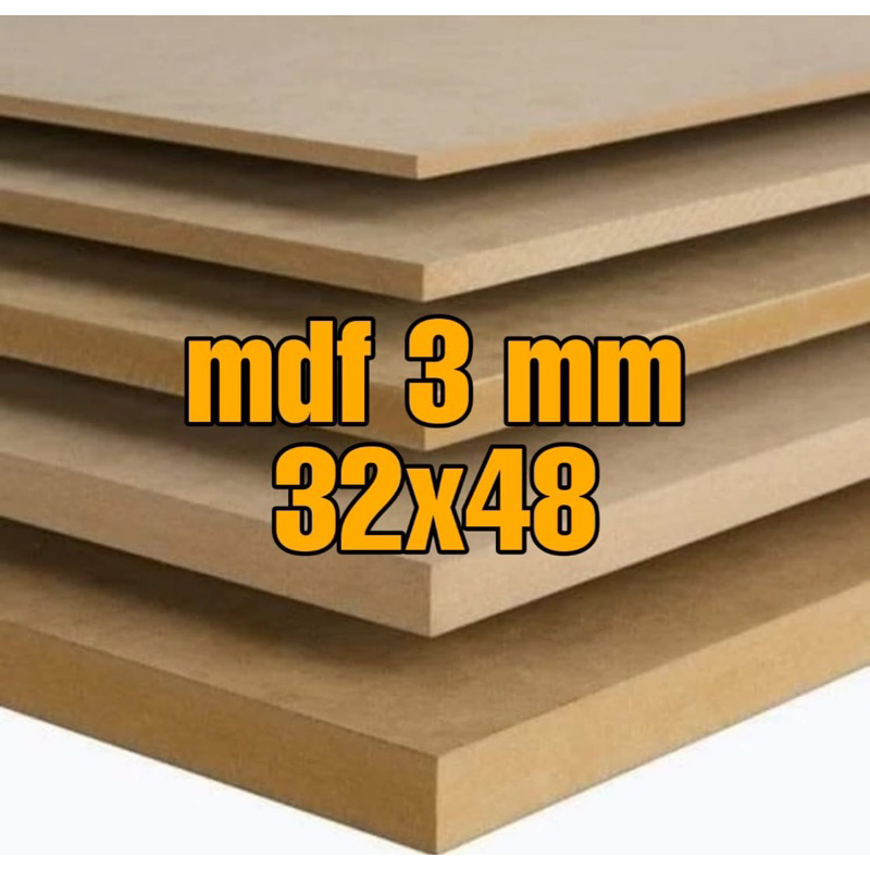 Jual mdf 3 mm 32x48 (3mm) | Shopee Indonesia