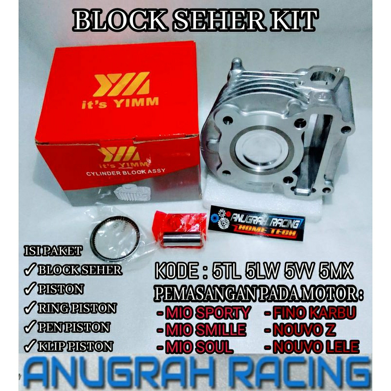 Jual BLOCK SEHER KIT YIMM MIO SPORTY MIO SMILLE MIO SOUL KARBU FINO ...