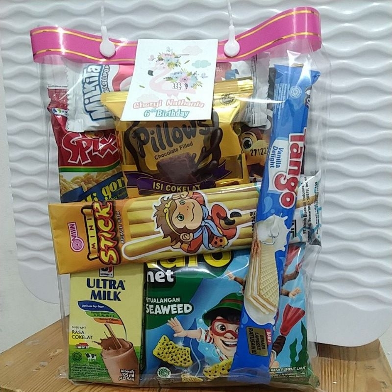 Jual Bingkisan Snack Ulang Tahun Anak// Hampers Ulang Tahun Anak