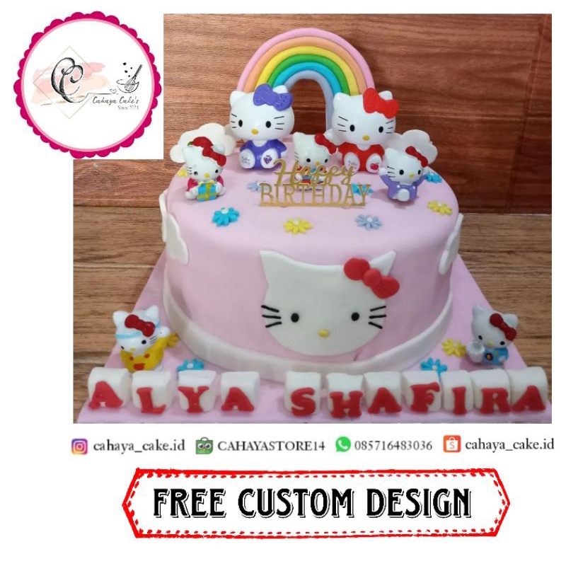 Jual Kue Ulang Tahun Hello Kitty / Hello Kitty Cake / Kue Ultah Anak