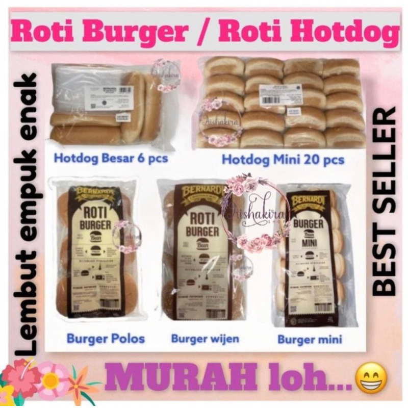 Jual Roti burger bernardi | Roti hotdog Bernardi | Shopee Indonesia