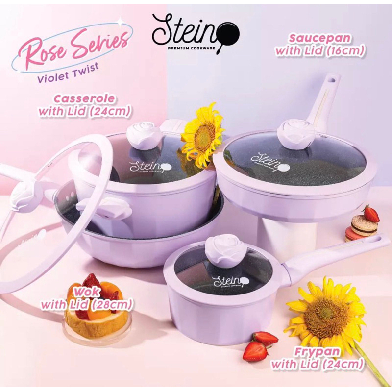 Jual Steincookware Stein Glamour Rose Set In Panci Set Granite