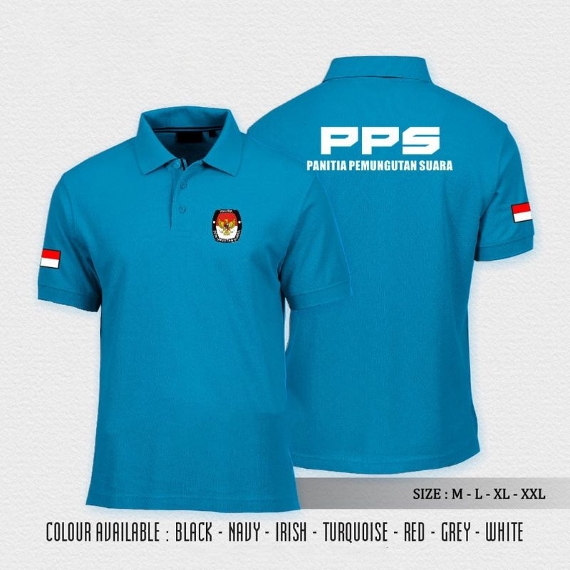 Jual BAJU POLO PPS INDONESIA PANITIA PEMUNGUTAN SUARA BAJU PEMILU ...