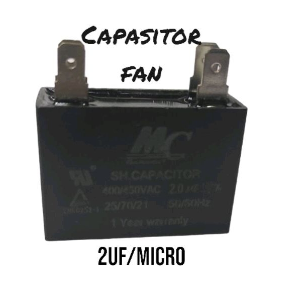 Jual CAPASITOR FAN AC KAPASITOR FAN INDOOR AC 450VOLT KOTAK SOKET MC