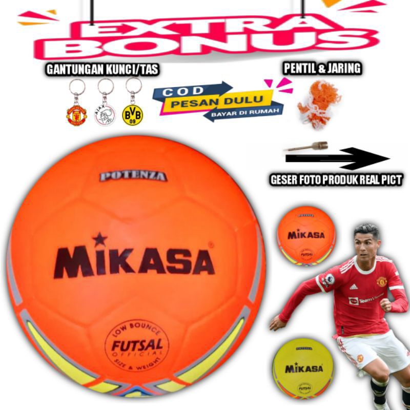 Jual Mikasa Futsal Official Potenza Low Bounce Shopee Indonesia